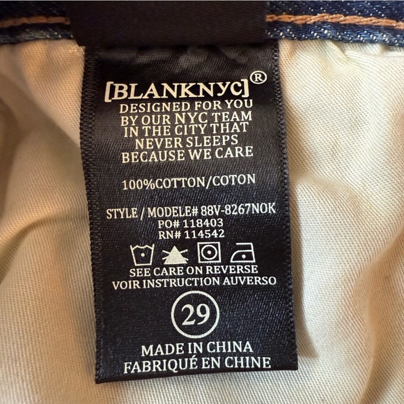 Blank NYC Shorts Womens 29 Med Wash The Barrow Vintage Hi Rise Jean Denim Booty - Picture 13 of 14
